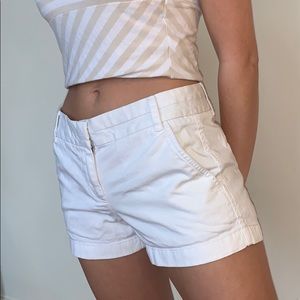 White Chino J Crew Shorts